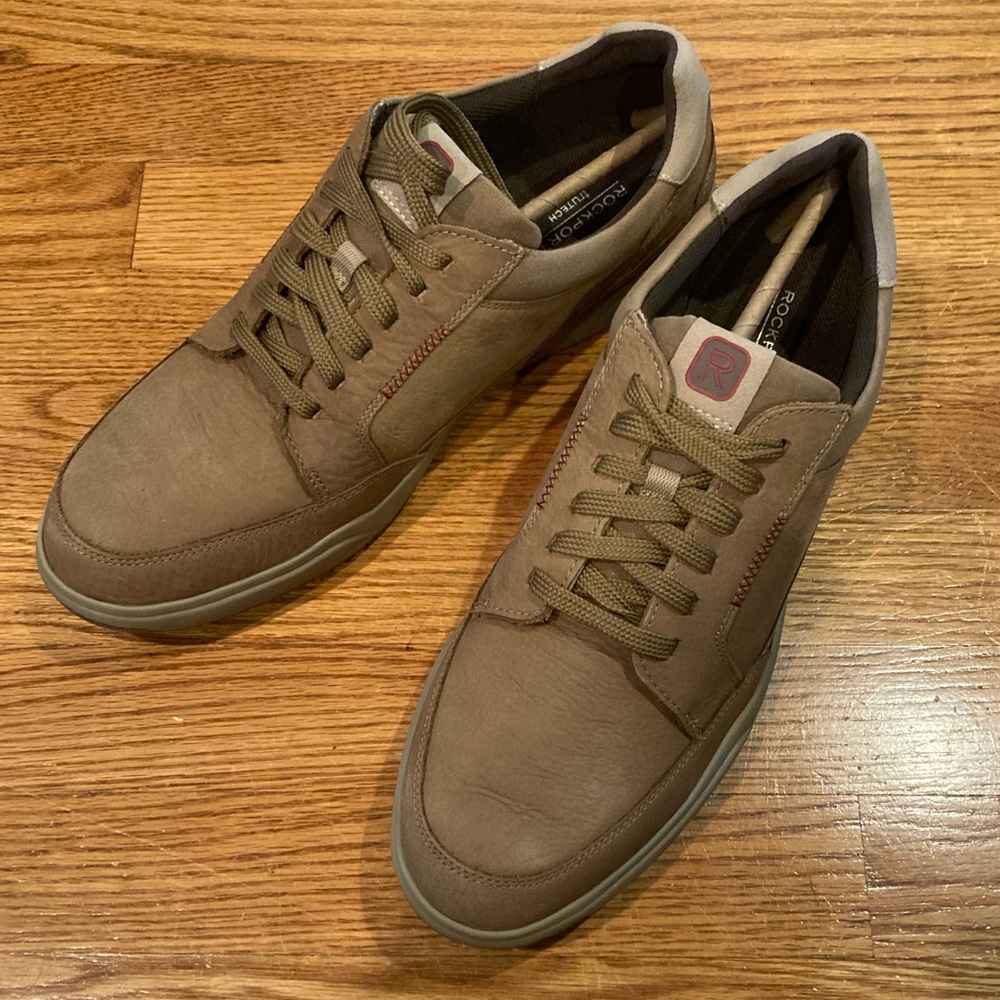 Men’s Rockport Bronson sneaker tan leather NWT in box sz 11.5